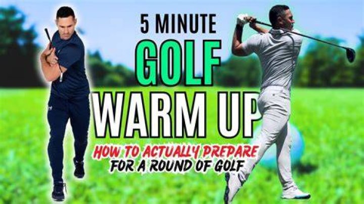What exercises should you do before playing golf?