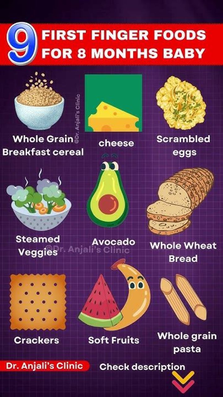 What finger foods can I give my 8-month-old?