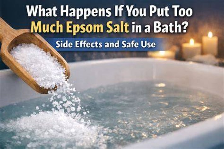 What happens after Epsom salt bath?