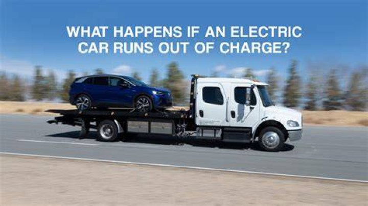 What happens if an electric car runs out of charge?