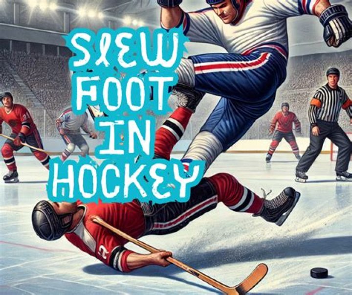 What happens if the ball hits your foot in hockey?