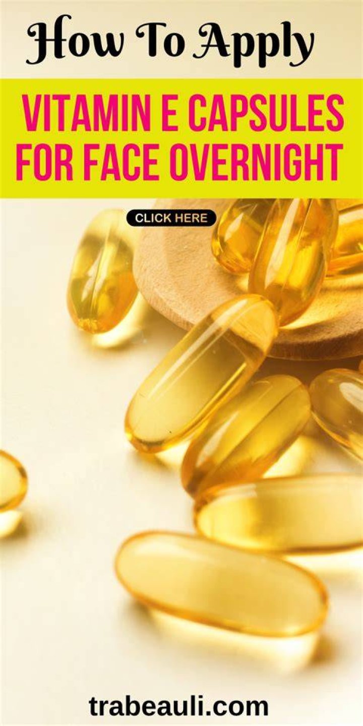 What happens if we apply vitamin E capsule on face overnight?