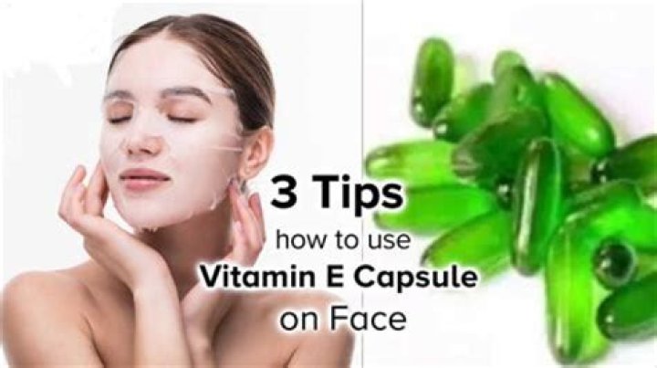 What happens if we apply vitamin E capsule on face?