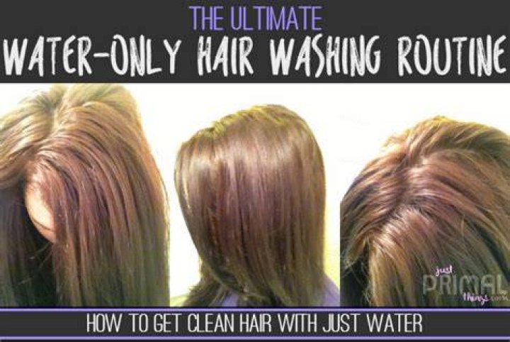 What happens if you just rinse your hair with water?
