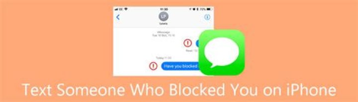 What happens if you text someone who blocked you?