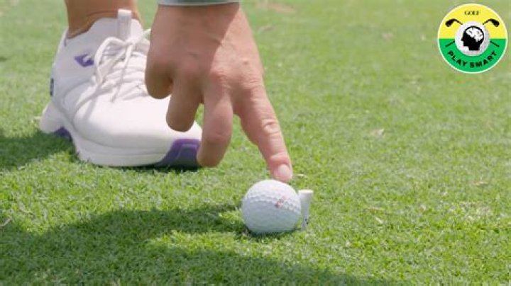 What happens if your golf ball hits another golf ball on the green?