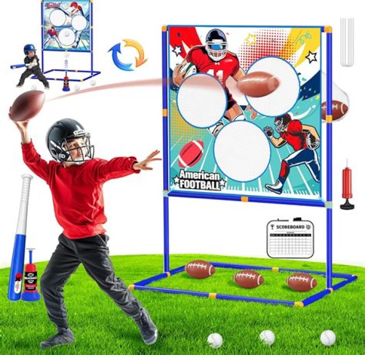 What happens in football toss?