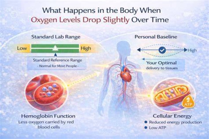 What happens when oxygen levels drop to 85?