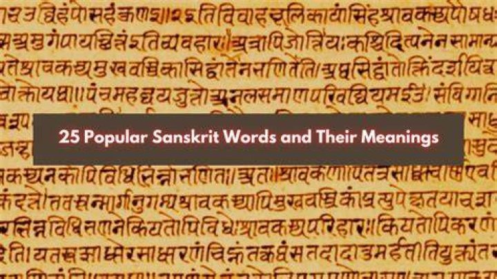 What in Sanskrit meaning?
