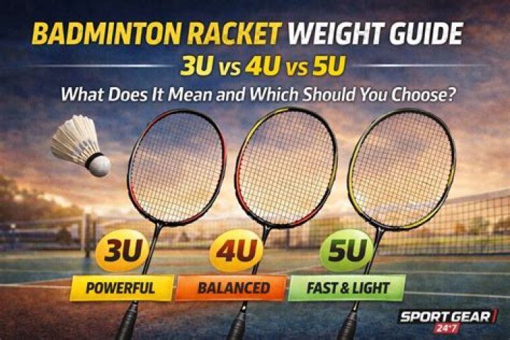 What is 3u 4U and 5U badminton?