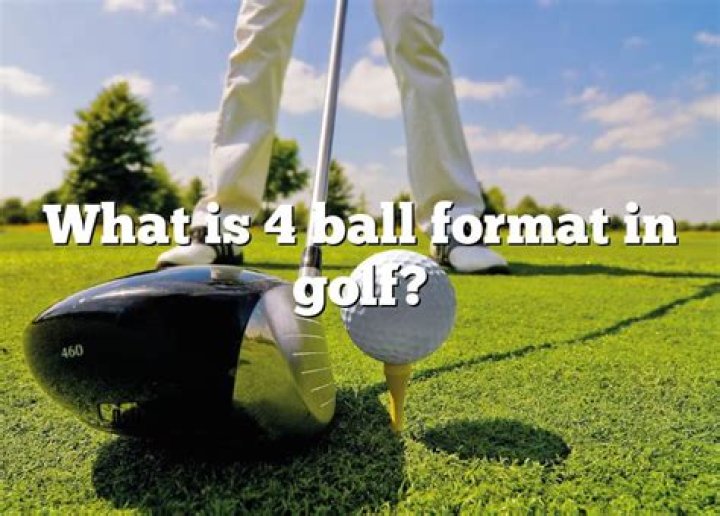 What is 4 ball better ball format?