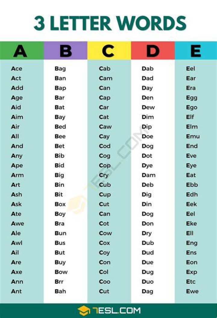 What is a 3 letter word?