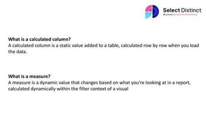What is a calculated columns?