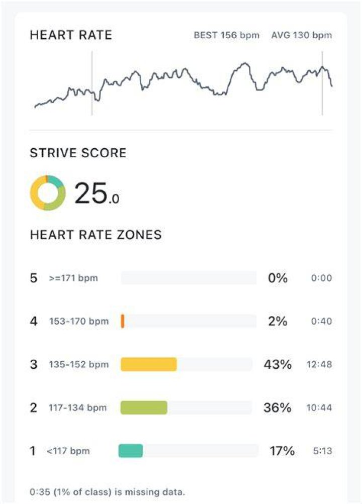What is a good strive score?