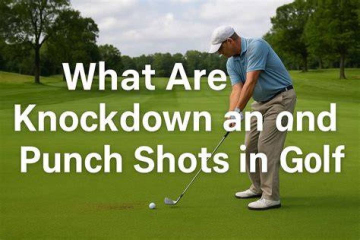 What is a knockdown golf shot?