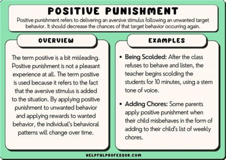 What is a positive punishment example?