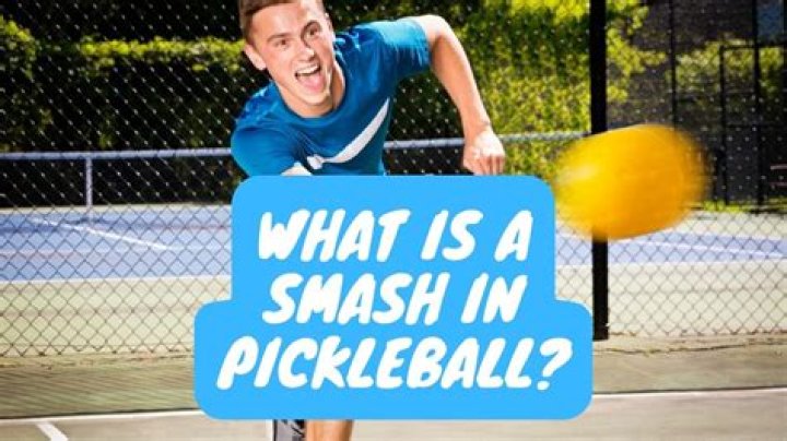 What is a smash in pickleball?