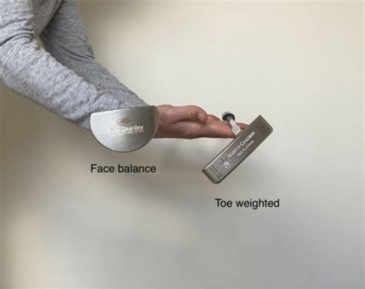 What is a toe weighted putter?