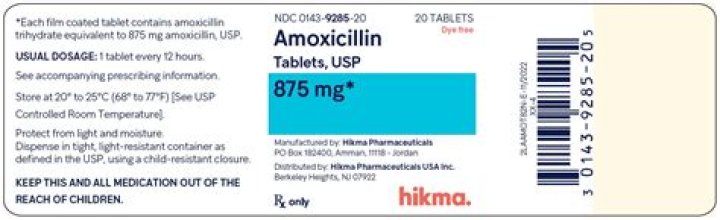 What is amoxicillin 875 mg used for?