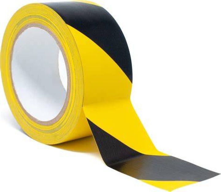 What is black and yellow tape for?