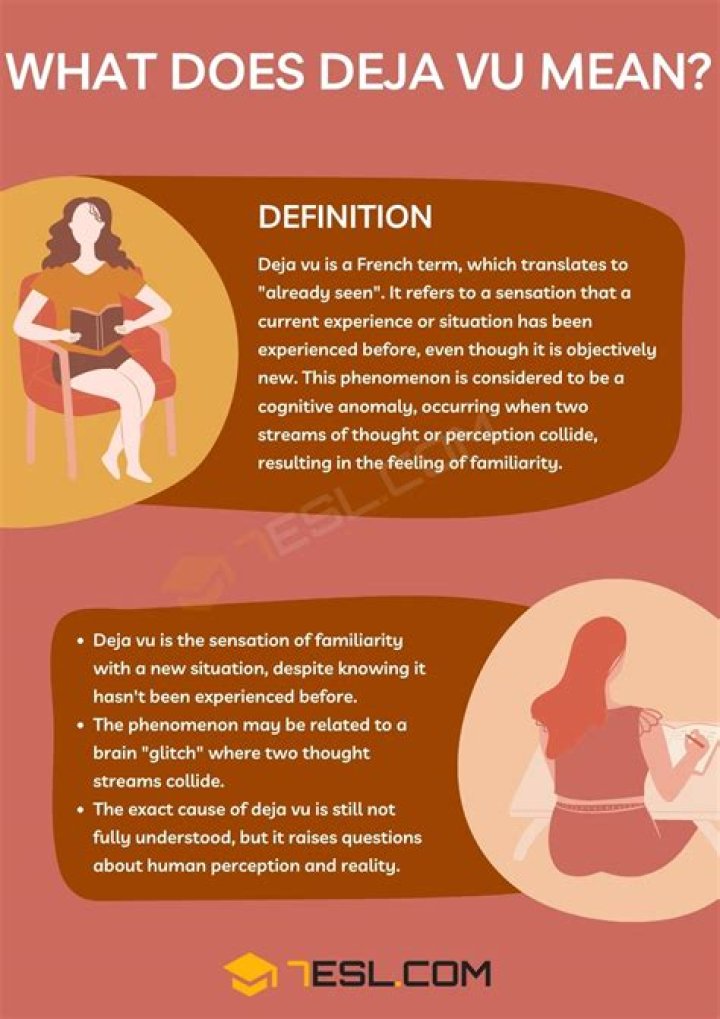 What is déjà vu a symptom of?