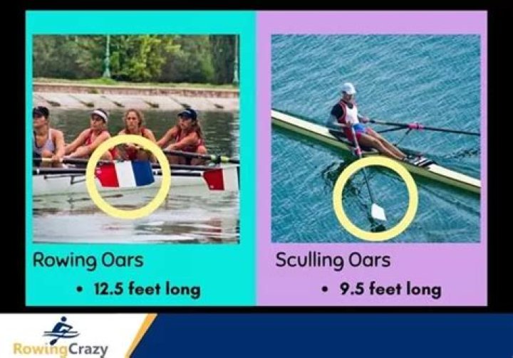 What is difference between rowing and sculling?