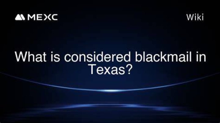 What is legally considered blackmail?