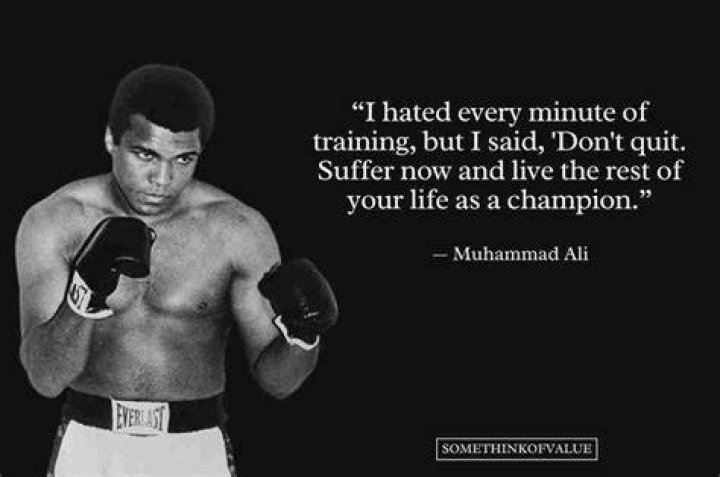What is Muhammad Ali's most famous quote?