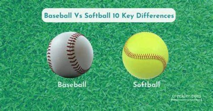 What is one of the main differences between softball and baseball?