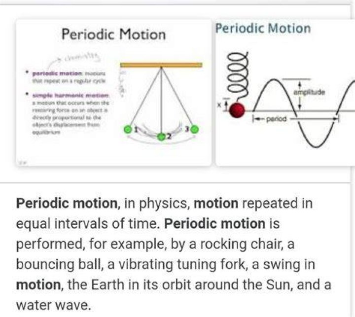 What is periodic motion?