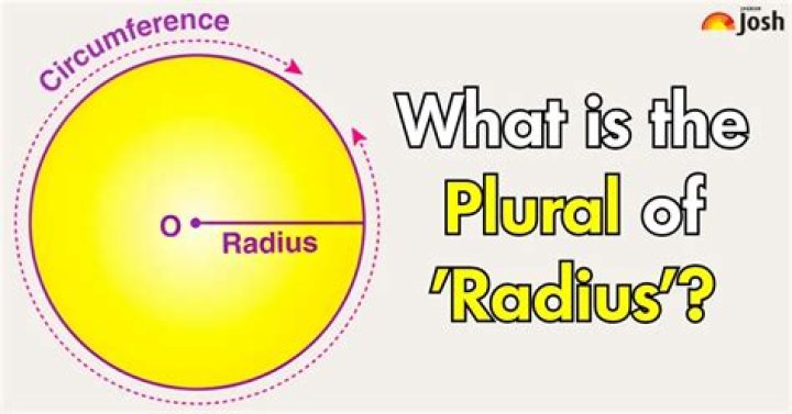 What is Radius plural?