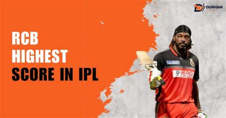 What is RCB highest score?