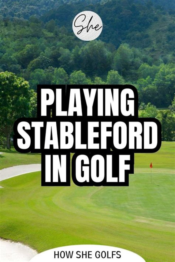 What is single stableford in golf?