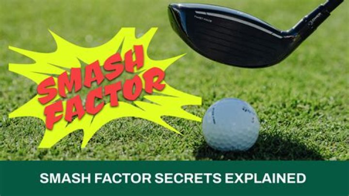 What is smash factor in a golf swing?