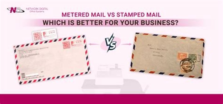 What is stamped vs metered mail?
