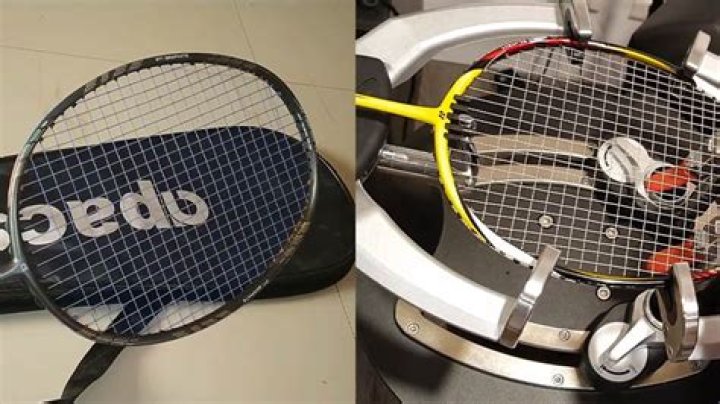 What is strung and unstrung badminton racket?
