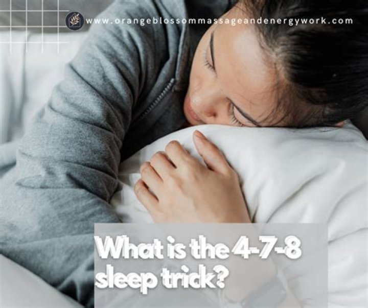 What is the 4-7-8 sleep trick?