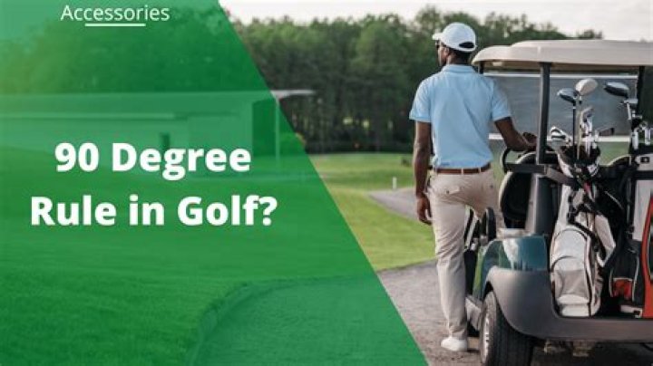 What is the 90 degree cart rule in golf?