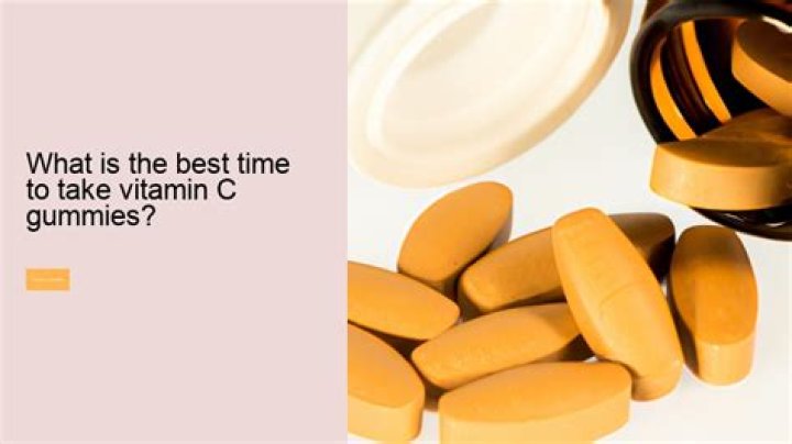 What is the best time to take vitamin C?
