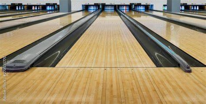 What is the blue color on bowling lanes?