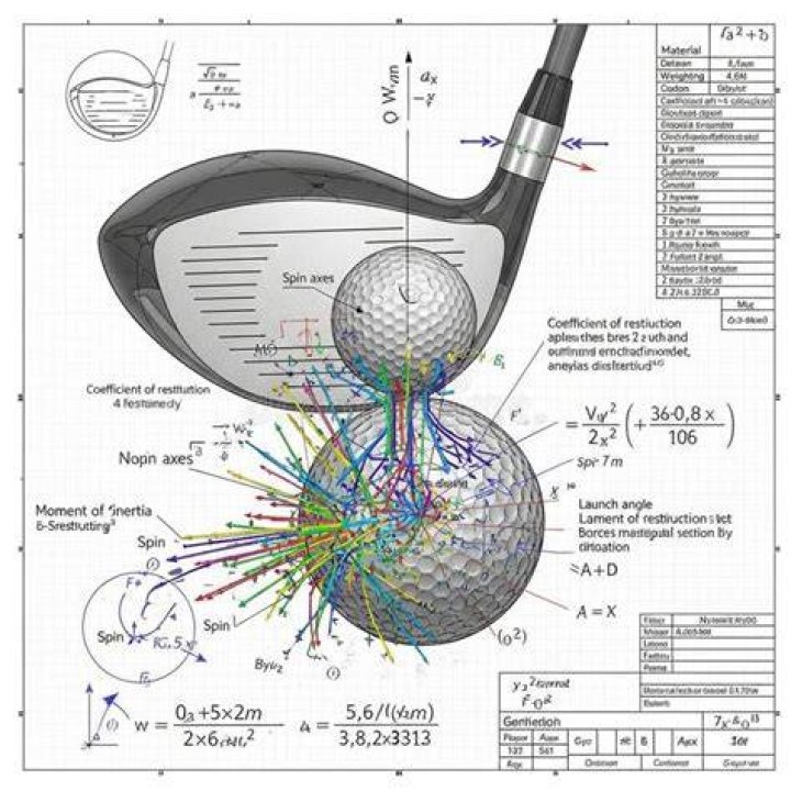 What is the coefficient of restitution of a golf ball?