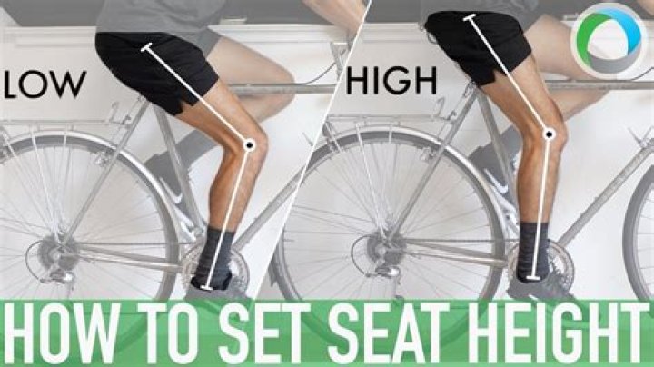 What is the correct seat height on a bicycle?