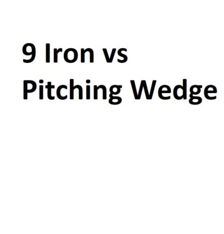 What is the difference between a 9 iron and a pitching wedge?