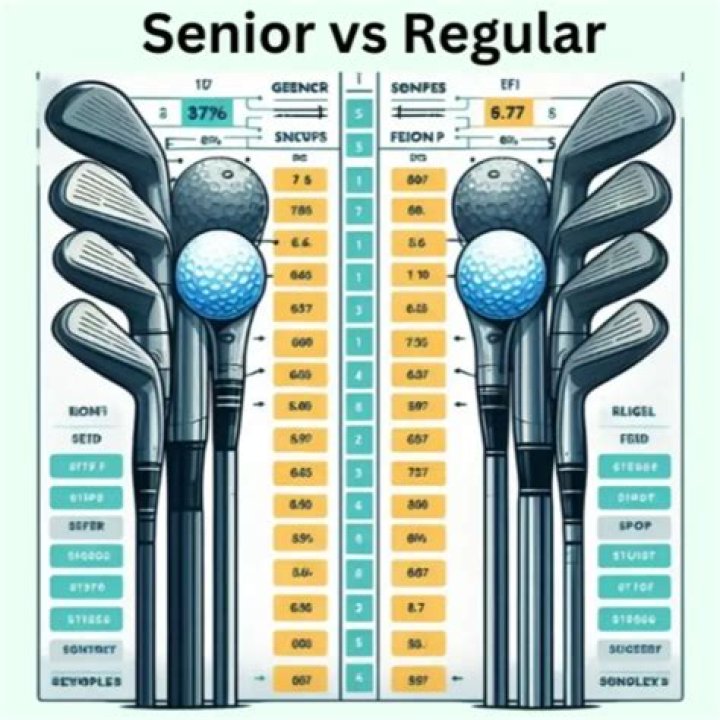 What is the difference between a regular golf shaft and a senior golf shaft?