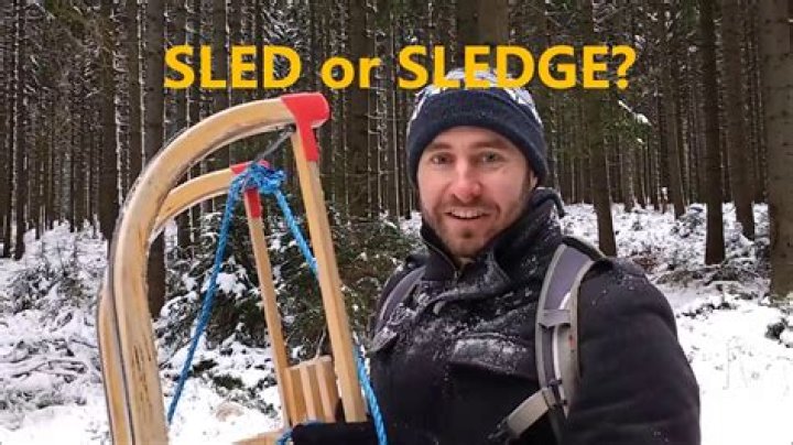 What is the difference between a sled and sledge?