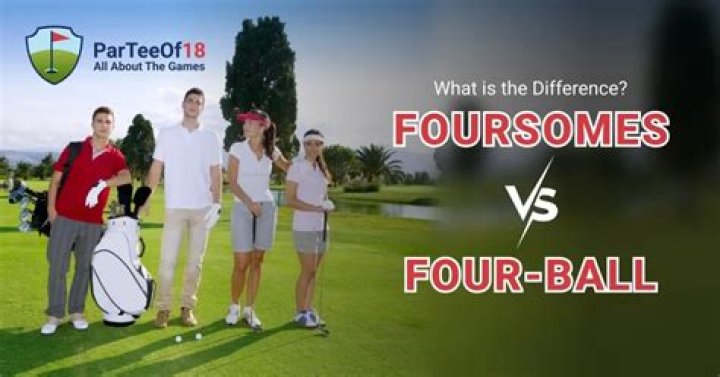 What is the difference between foursomes and four ball in Ryder Cup?
