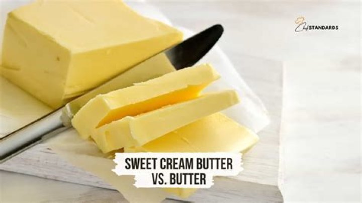 What is the difference between sweet cream butter and regular butter?