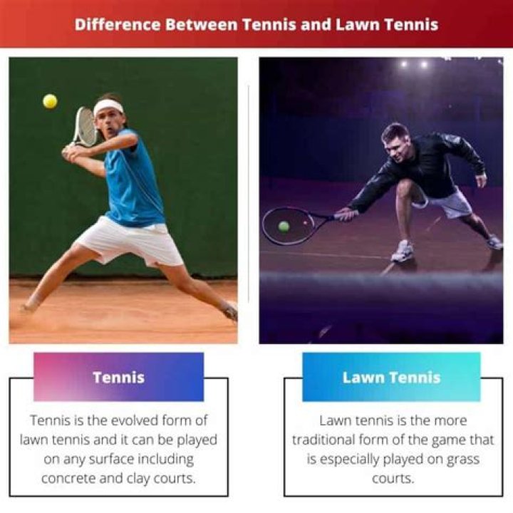 What is the difference of table tennis and lawn tennis?