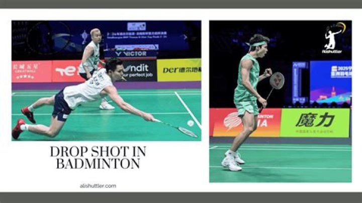 What is the drop shot in badminton?
