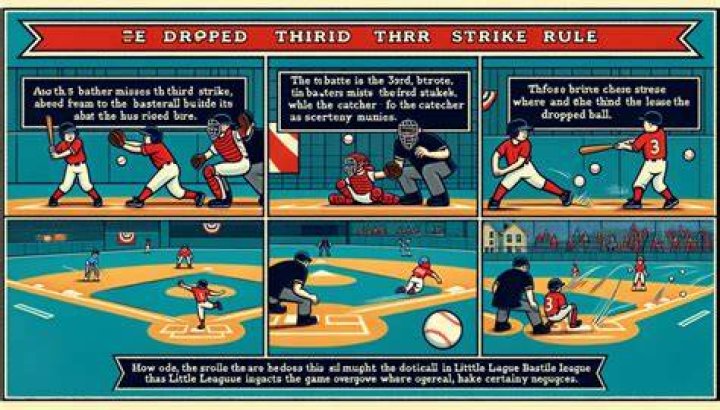 What is the dropped third strike rule in softball?